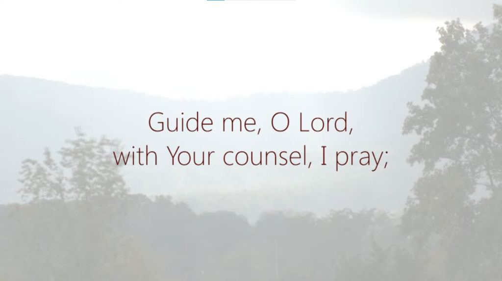 Guide Me O Lord